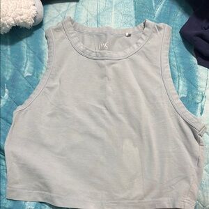 PacSun Gray Sleeveless Crop Tank Top